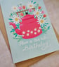 Teapot & Daisies Tea-riffic Birthday card for tea lovers - Image 4