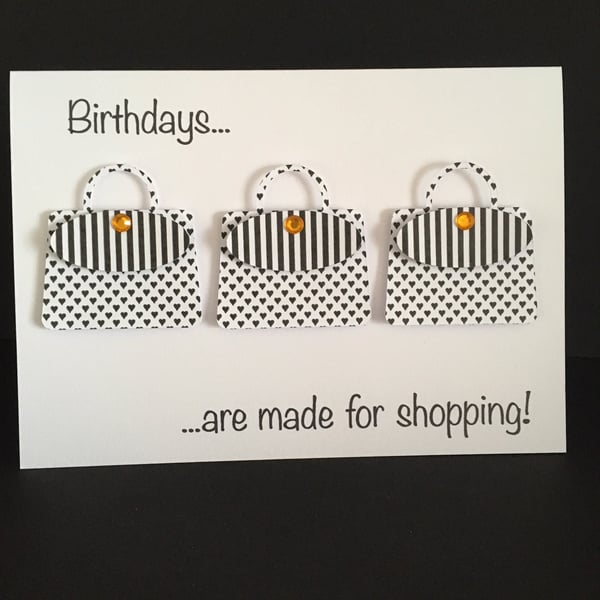 Shopping Birthday Card for Her