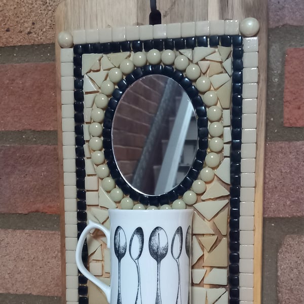 MIRROR and MUG 3D Mosaic Wall Hanging