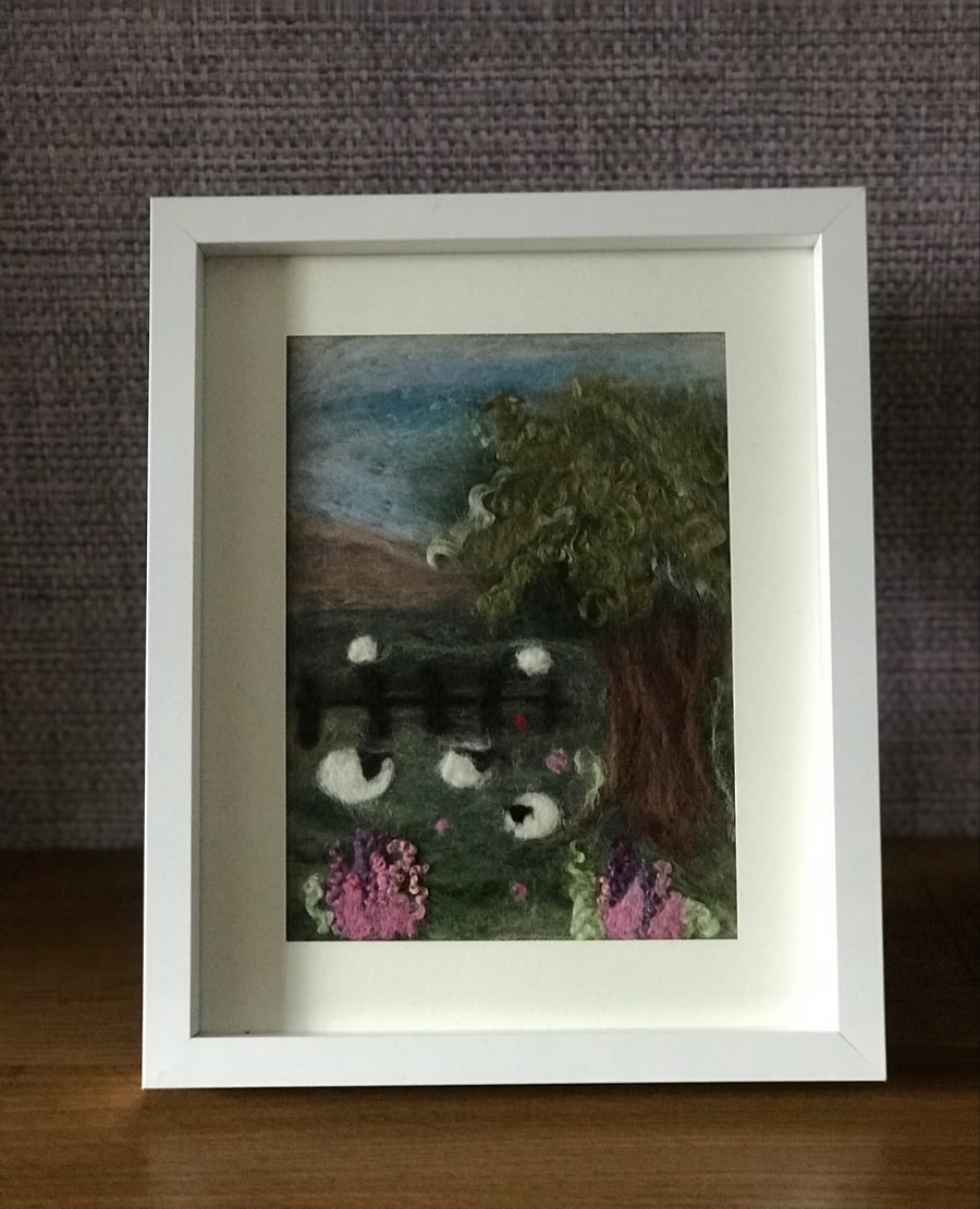 Felted Landscape Picture 