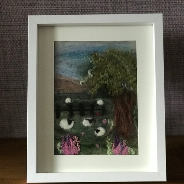 Felted Landscape Picture 