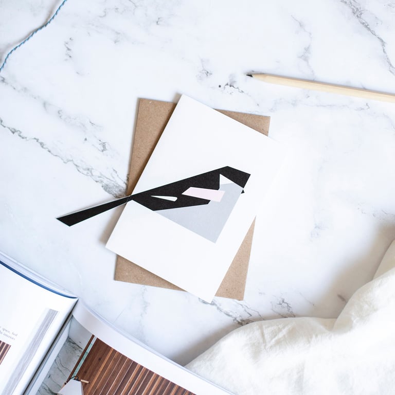 Long tailed tit Pop up Card