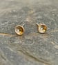 Filled Gold Earrings- Tiny Golden Studs - Image 3