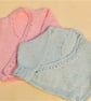 Crossover Style Ballerina Cardigan, New Baby Gift, Premature Size, Custom Make - Image 1
