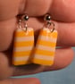 Short Stripe Drop Earrings - Image 4