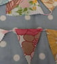  Mini Cotton Vintage Fabric Bunting  - Image 2