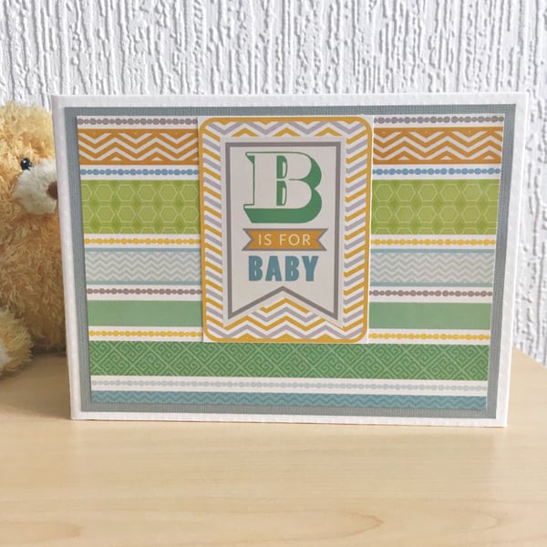 Baby boy photo album keepsake