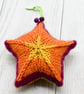 Hand knitted star - Christmas Decorations  - Multicolour - Image 3