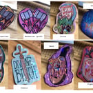 Holographic 'Classy Insult' D&D character class stickers