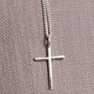 Textured Silver Cross pendant