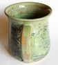 Green Patterned Mug - Hand Thrown Stoneware Ceramic Mug - Image 4