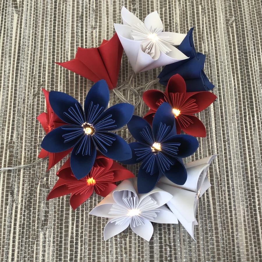 Paper Flower Fairy Lights - Battery Operated