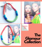 Lime and blue Knotted Rope Statement Necklace, Chunky Statement Handmade Jewelry - Image 8