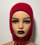 Crochet balaclava bonnet hat 