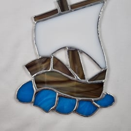 519 Sailing ship - handmade hanging decoration.