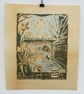 Winter Sun and Tulips - mixed media - Image 2