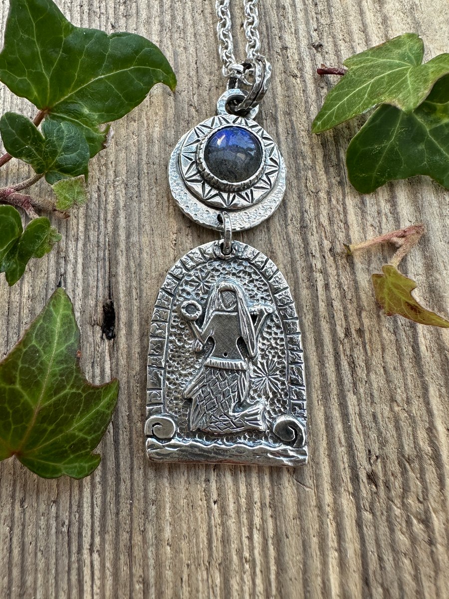 Mermaid of Zennor Pendant with Labradorite