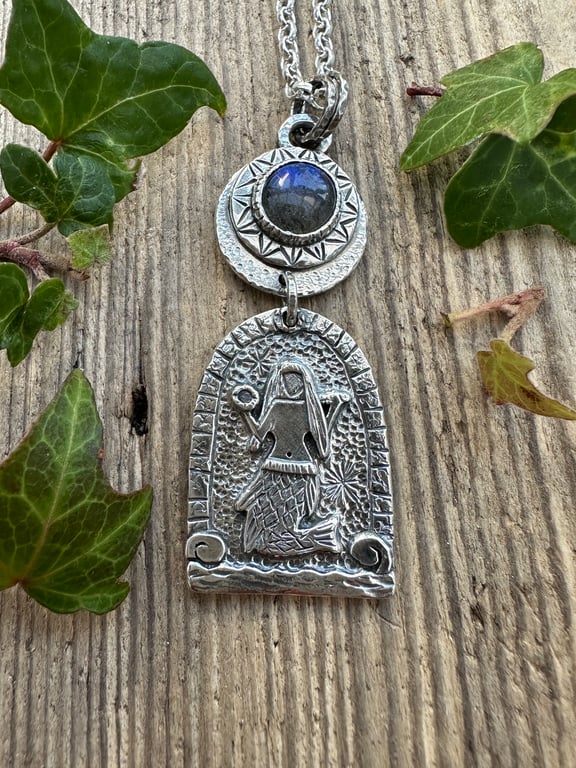 Mermaid of Zennor Pendant with Labradorite