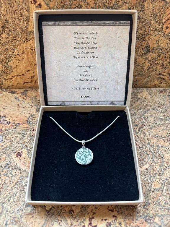 Handmade Pendant, Unique, Eco Friendly gifts, Sterling Silver.