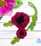 Poppy bag charm. Poppy keyring. Poppy gift gift. Poppies - Image 8