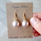 Pearl Bling Bauble Earrings