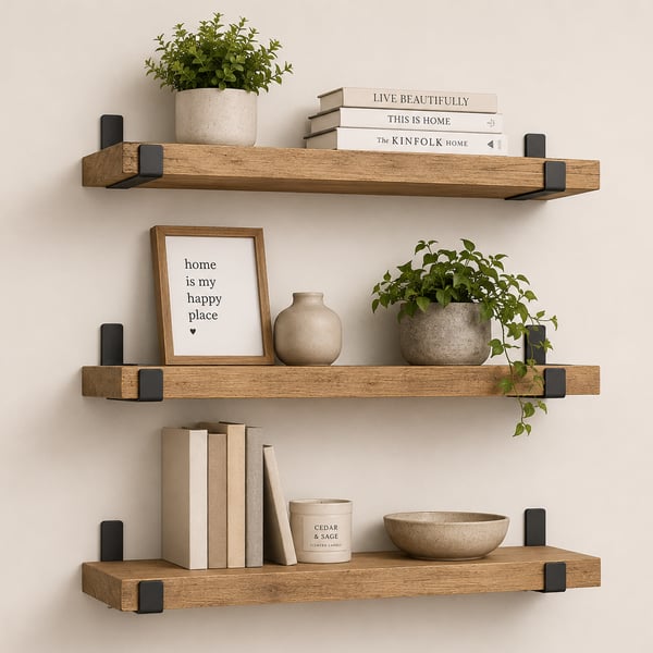 Rustic shelves