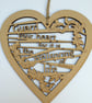 Large wooden heart - Guard your heart (Proverbs 4:23) - Image 1
