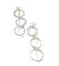Handmade Dangly Sterling Silver Long Geometric Earrings, Unique Modern Jewellery - Image 5