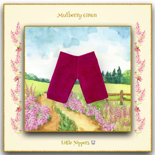 Little Nippers Raspberry Pink Corduroy Trousers