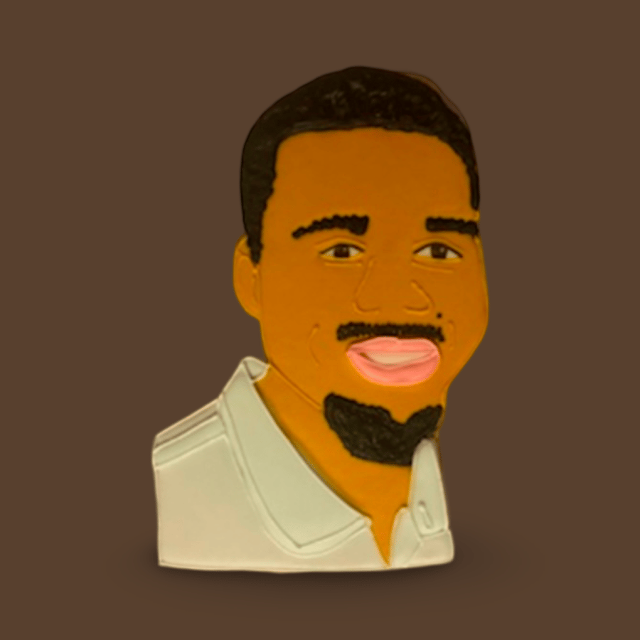 Personalised Boyfriend Portrait Cookie - Custom Male Face Art