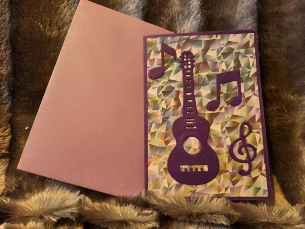 Blank A6 Own Message Groovy Card