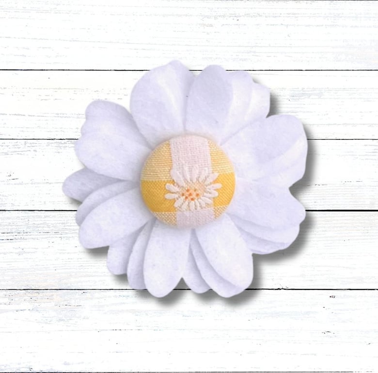 Flower Brooch, White Flower, Christmas Gift