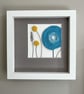 Framed Flowers - Yellow & Spring Blue - Image 1