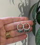 Emerald Gemstone Super Disco Ruffle Earrings - Image 1