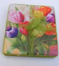 Set of 2 Decoupaged Ceramic Tulip Coasters - Image 6