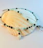 Amazonite Hearts Necklace With Black Swarovski Crystals - Handmade In Devon - Image 4