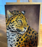 5x7 inch Leopard Card