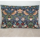 Cushion Cover William Morris Strawberry Thief 20"x12" Oblong Bolster