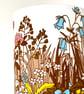 Pretty Floral Wildflower Design Lampshade in 60s KEW Duro Vintage Fabric  - Image 4