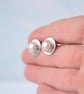Luxury Pearl Stud Earrings in Sterling Silver - Elegant Bridal Jewellery  - Image 5
