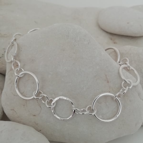 Handmade Silver Link Bracelet