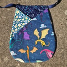 Tie-On Pocket - Small Dragons
