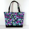 Tote bag, butterflies, skulls