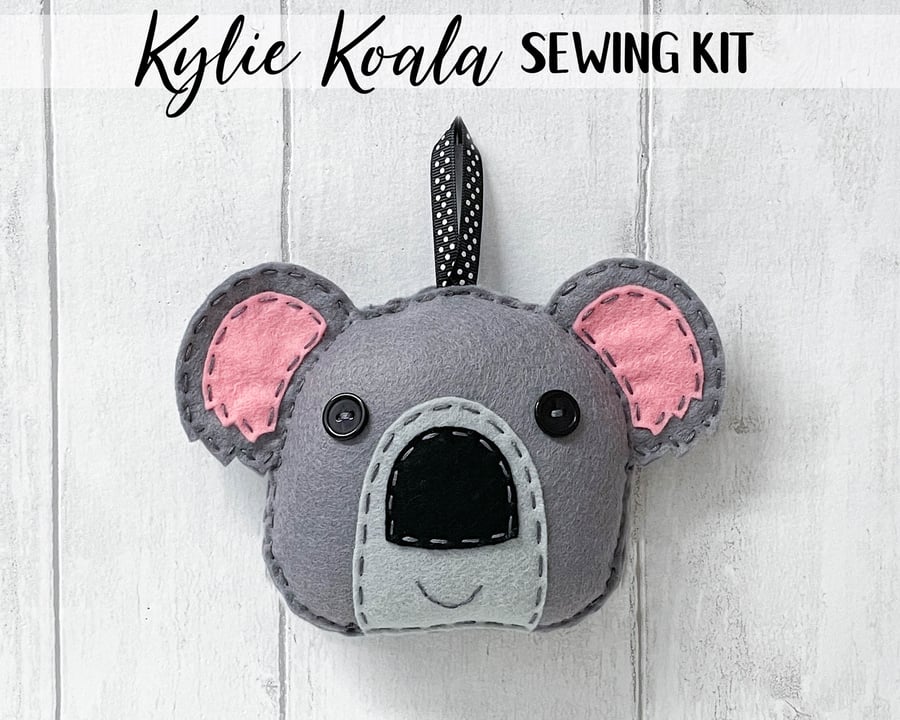 Kylie the Koala Felt Sewing Kit - Includes everything you need