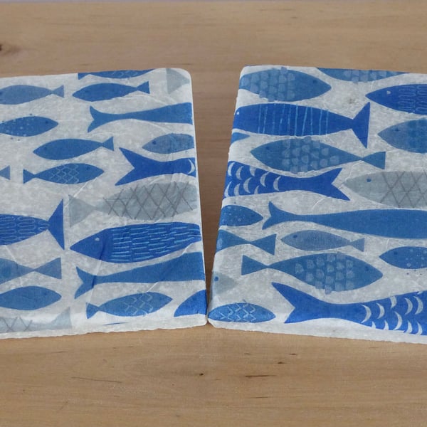 Marble 'Fish' Coasters