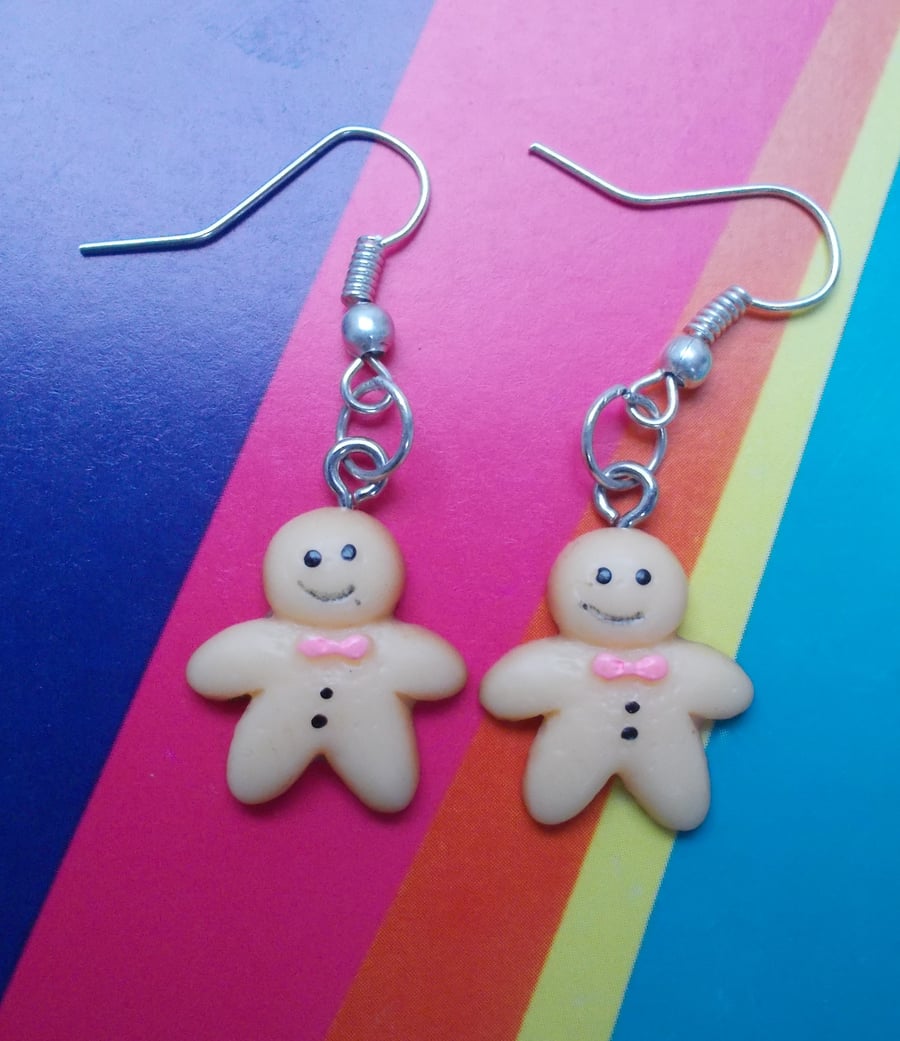 Little Ginger Bread People Earrings