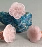 Rose Quartz Flower Copper Wire Wrap Cocktail Ring, Various Sizes - Image 2