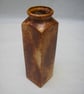 CERAMIC URN CONTAINER TALL DECORATIVE SQUARE  11 INS TALL X 3 INS WIDE - Image 5