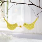 Spring Birds hanging decoration
