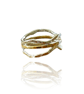 Silver And Gold Wave Ring - Image 1